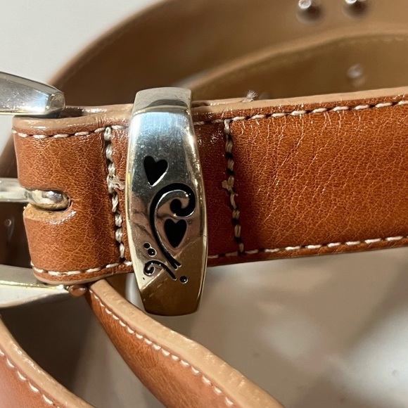 Brighton Women’s Leather Belt Golf Medallion Brown Leather USA Belt Brighton - Picture 5 of 12